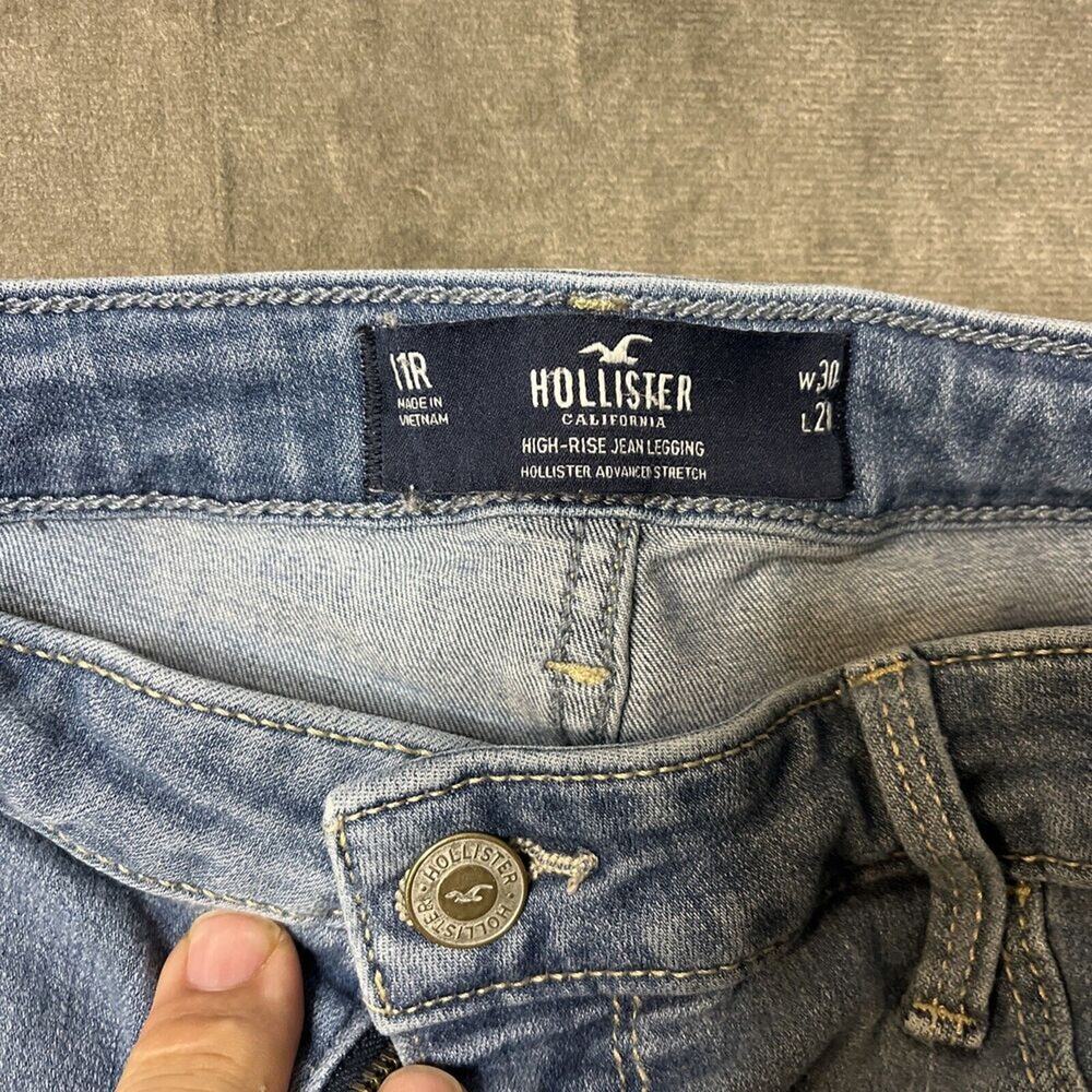 Hollister Ultra High-Rise Wide-Leg Washed Black Jeans Women’s Size W30 L31